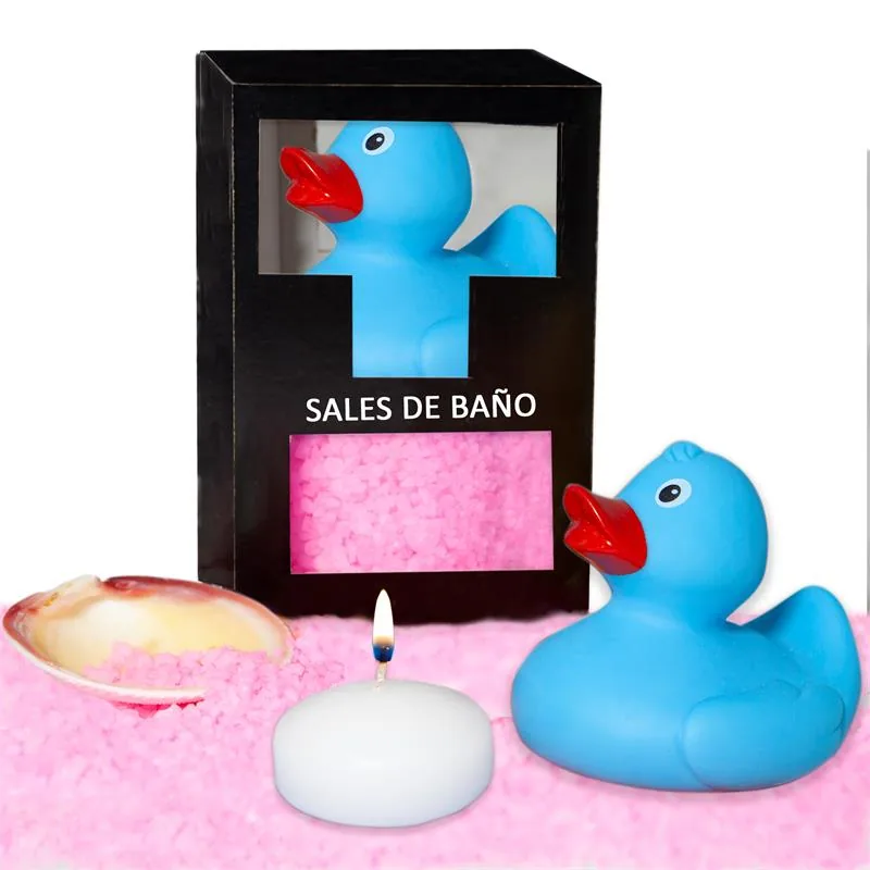 Vela de Massagem, Sais de Banho, Pato e Concha Aroma Rosa 150 g Diverty Sex