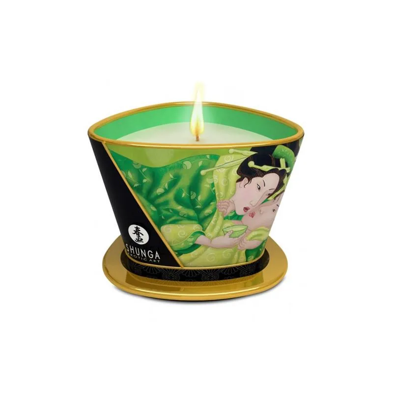 Vela de Massagem Verde Exótico 170 ml Shunga
