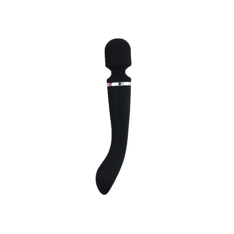 Vibrador 2 em 1 em Silicone Preto Moove — vista 3 de 4