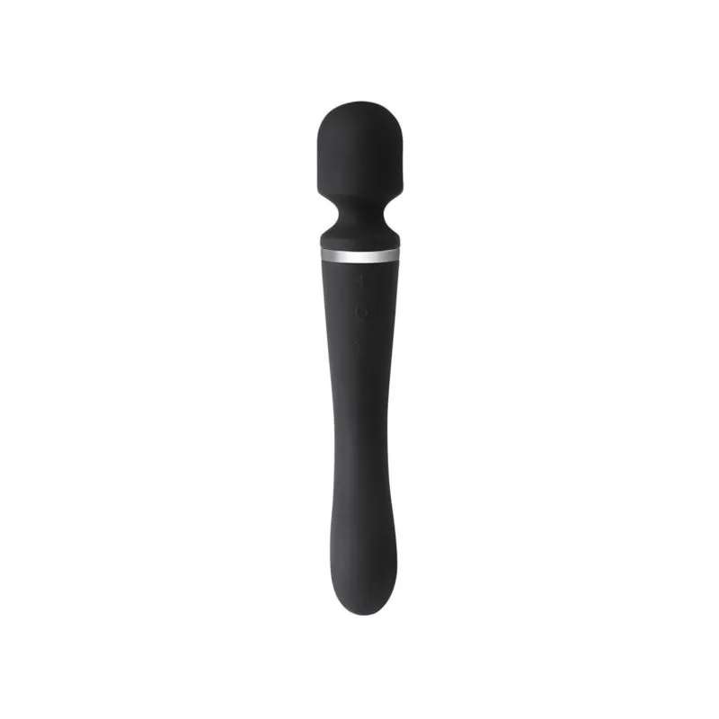 Vibrador 2 em 1 em Silicone Preto Moove — vista 4 de 4