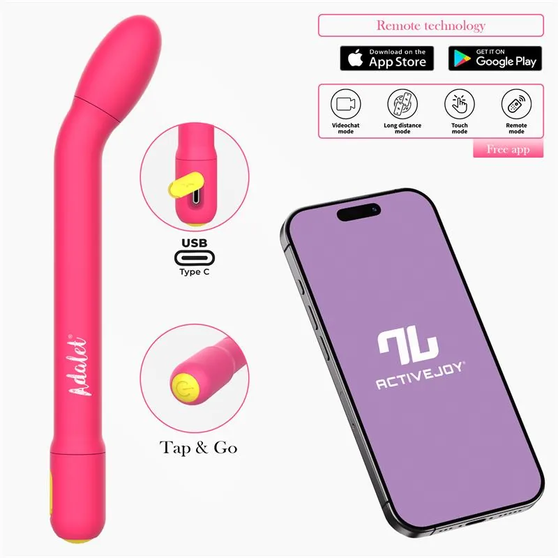 Adalet Gently Estimulador Ponto G com App Rosa