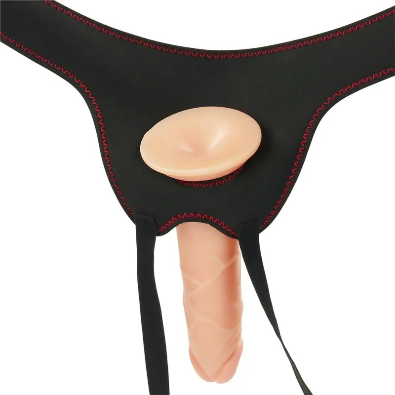 Arnês com Dildo Vibratório e Comando 19 cm — vista 3 de 3