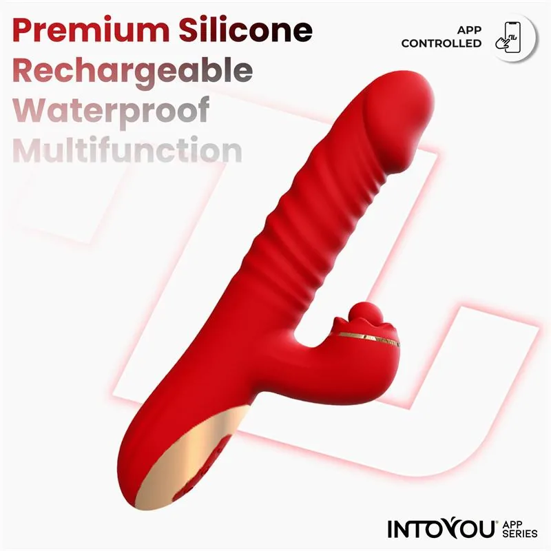 Vibrador Ascen com Vaivém, Ondulação e Aplicação USB InToYou — vista 5 de 9