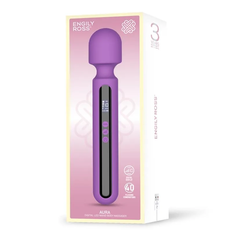 Vibrador Aura Grande com Ecrã Digital 29,5 cm — vista 7 de 7