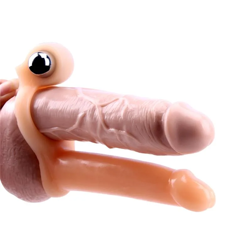 Vibrador Bainha para o Pénis 15,5 cm Cor Natural Chisa — vista 2 de 7