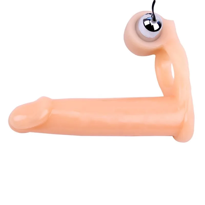 Vibrador Bainha para o Pénis 15,5 cm Cor Natural Chisa — vista 4 de 7
