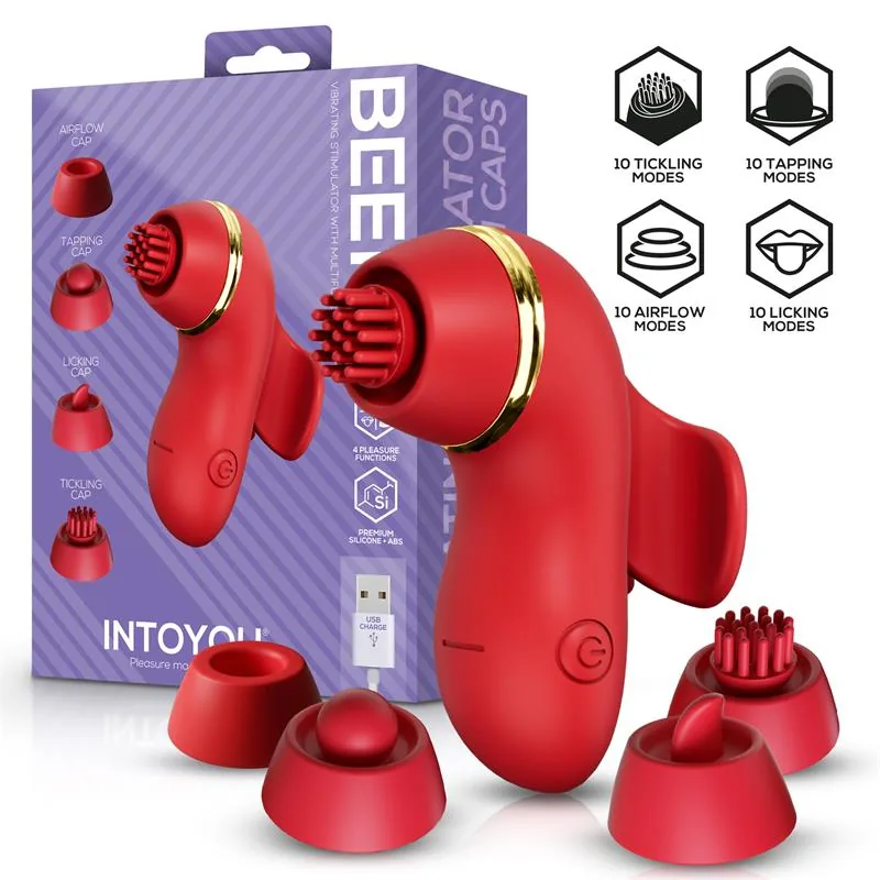 Beeny Estimulador 4 Cabeças com Sucção