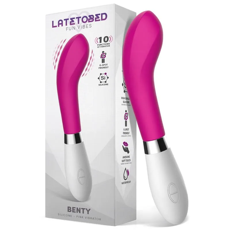 Vibrador Benty em Silicone Rosa LateToBed