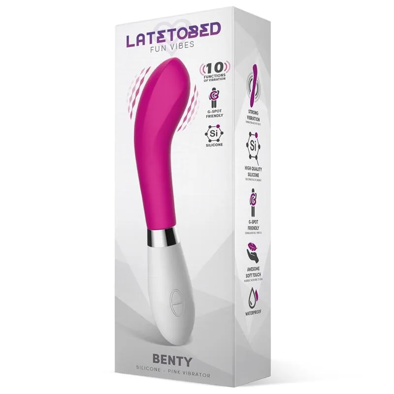 Vibrador Benty em Silicone Rosa LateToBed — vista 2 de 4