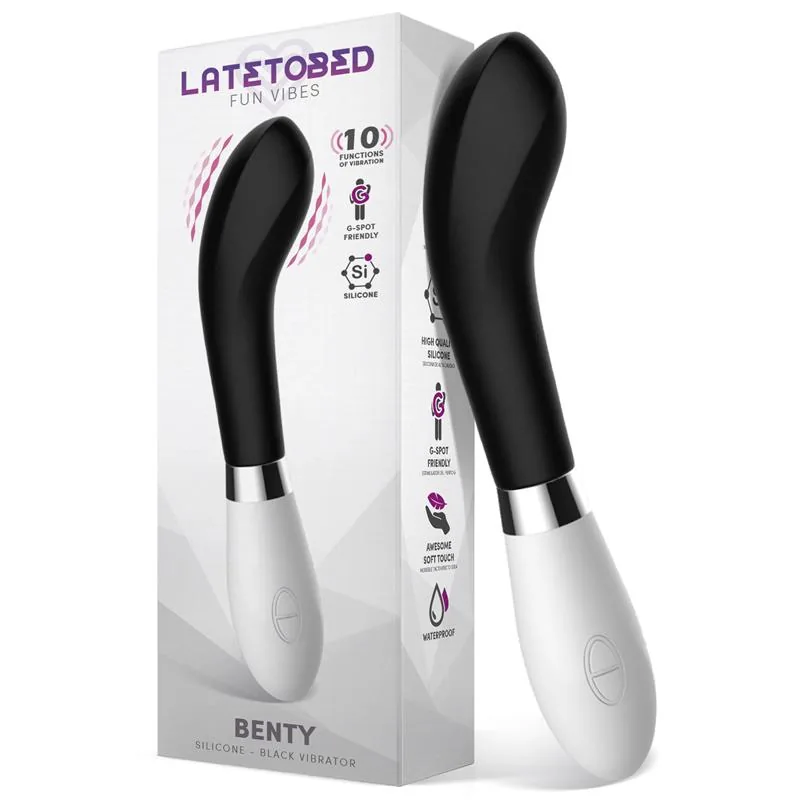 Benty Vibrador de Silicone Preto
