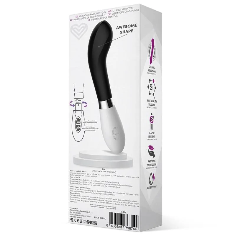 Benty Vibrador de Silicone Preto — vista 3 de 3