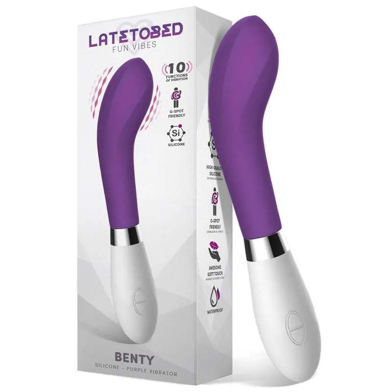 Benty Vibrador de Silicone Roxo