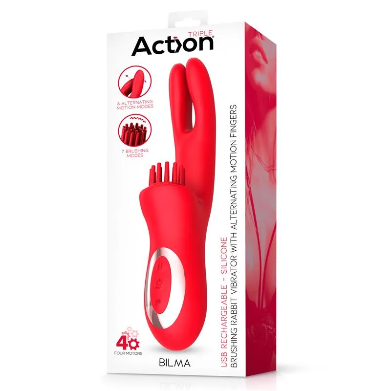 Vibrador Bilma com Movimentos Alternados e 4 Motores Action — vista 10 de 10
