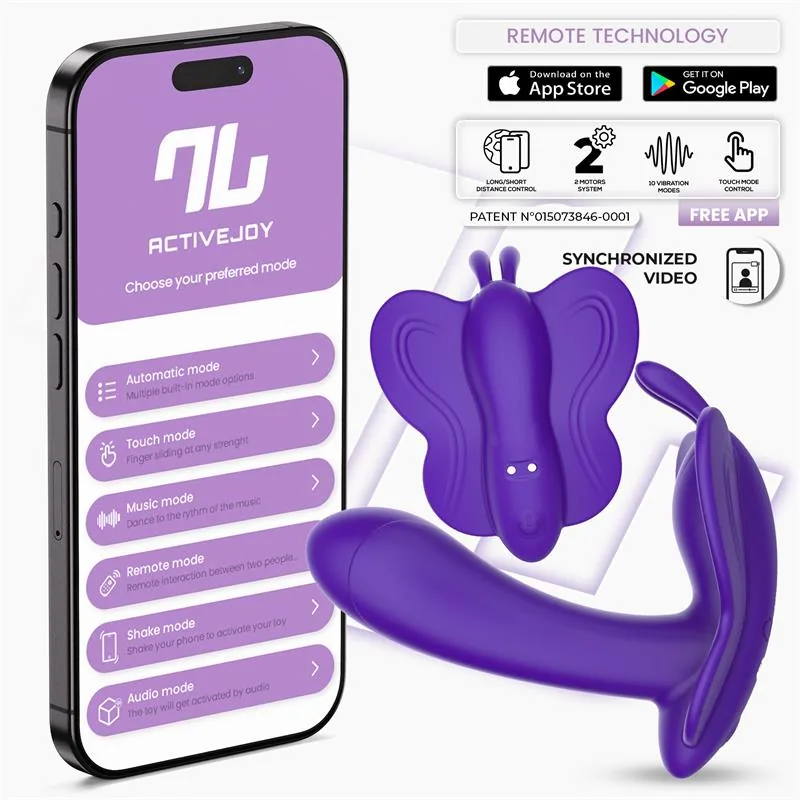 Vibrador Borboleta Wingy com Aplicação Roxo IntoYou