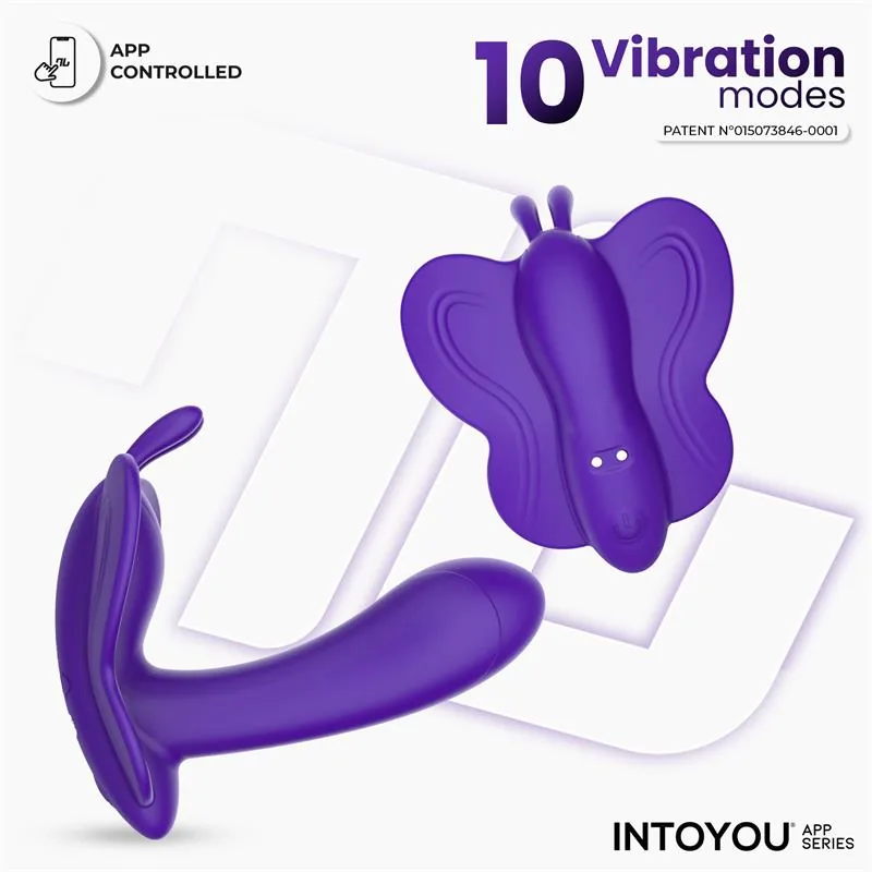 Vibrador Borboleta Wingy com Aplicação Roxo IntoYou — vista 2 de 9