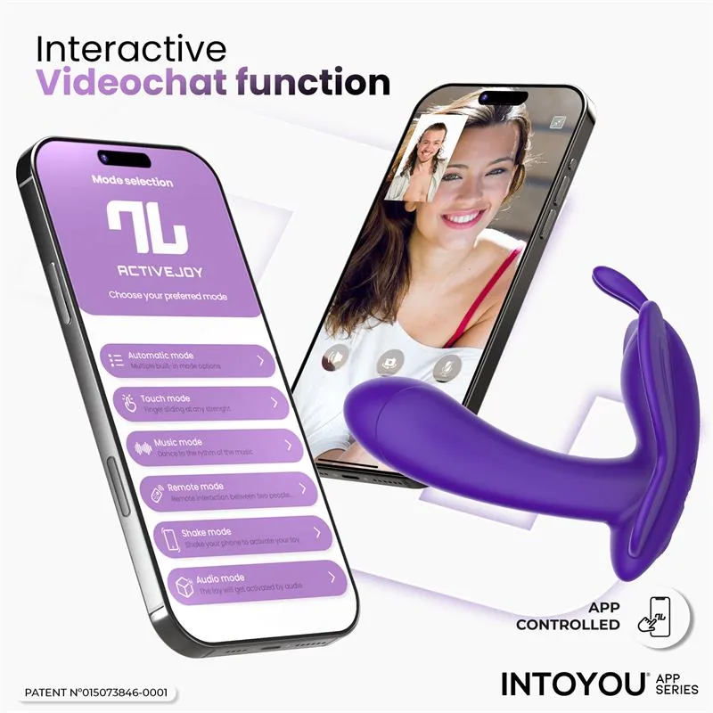 Vibrador Borboleta Wingy com Aplicação Roxo IntoYou — vista 8 de 9