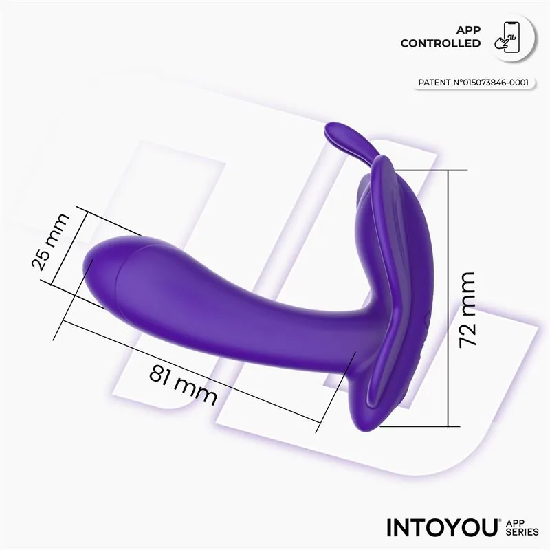 Vibrador Borboleta Wingy com Aplicação Roxo IntoYou — vista 9 de 9