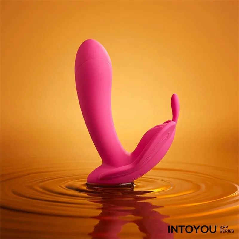 Vibrador Borboleta Wingy com Aplicação Vermelho Pêssego IntoYou — vista 13 de 13
