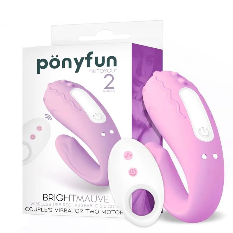 Vibrador Brightmauve para Casais com Comando à Distância USB InToYou