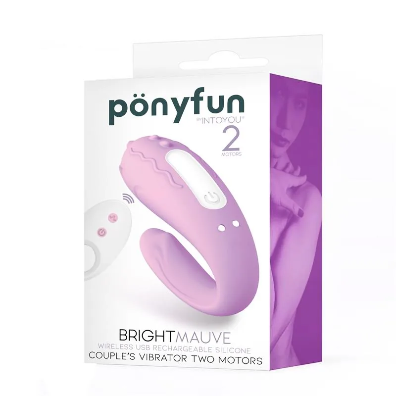 Vibrador Brightmauve para Casais com Comando à Distância USB InToYou — vista 2 de 3