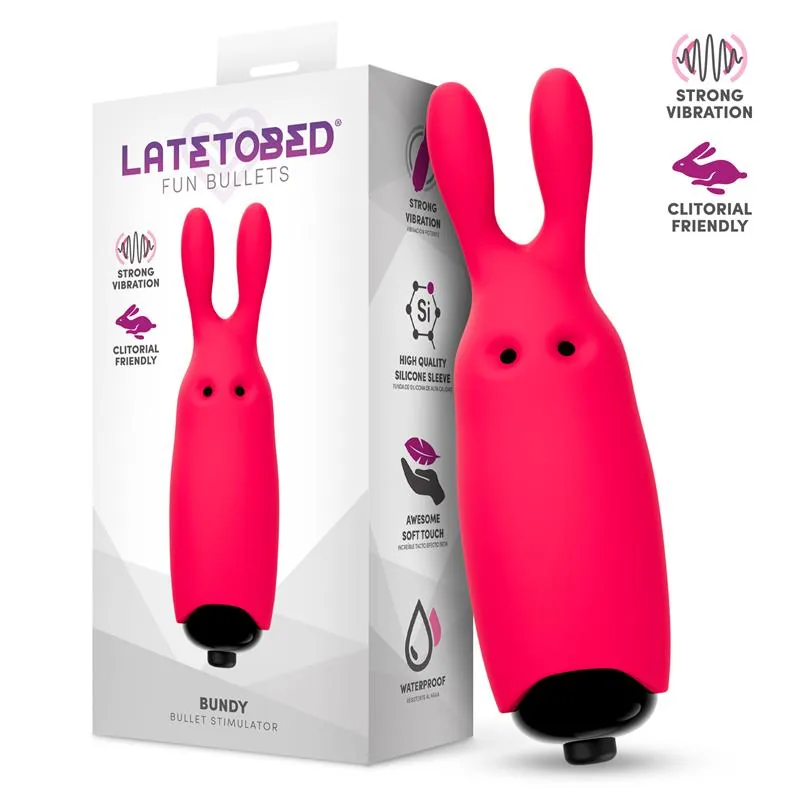 Bala Vibratória Coelho Bundy LateToBed 8 cm