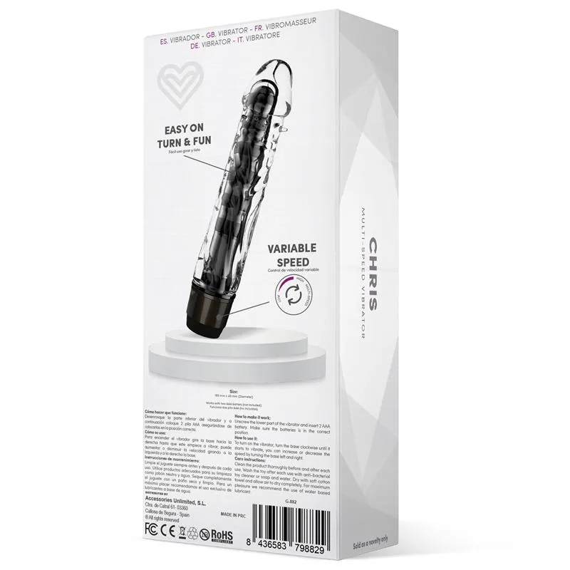 Chris Vibrador Multivelocidade Preto — vista 3 de 3