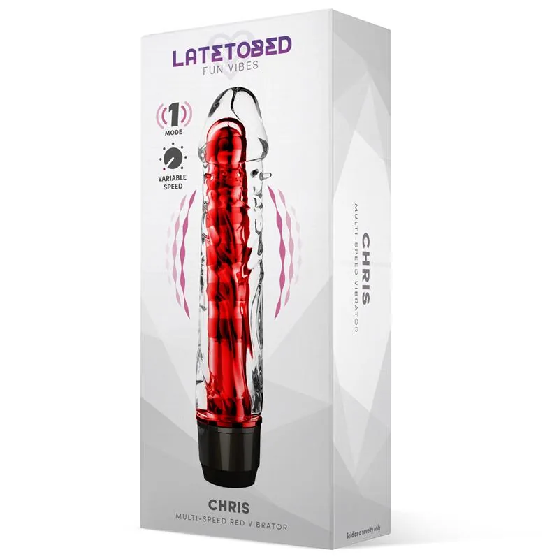 Chris Vibrador Multivelocidade Vermelho — vista 2 de 3
