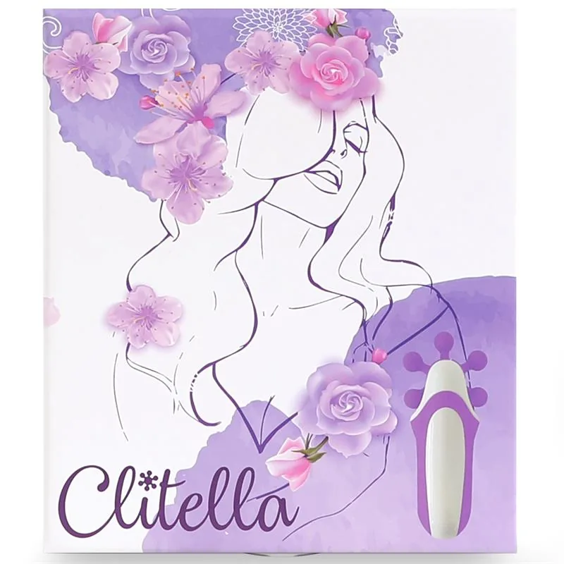 Vibrador Clitella para Estímulo Oral com Acessórios Roxo FeelzToys