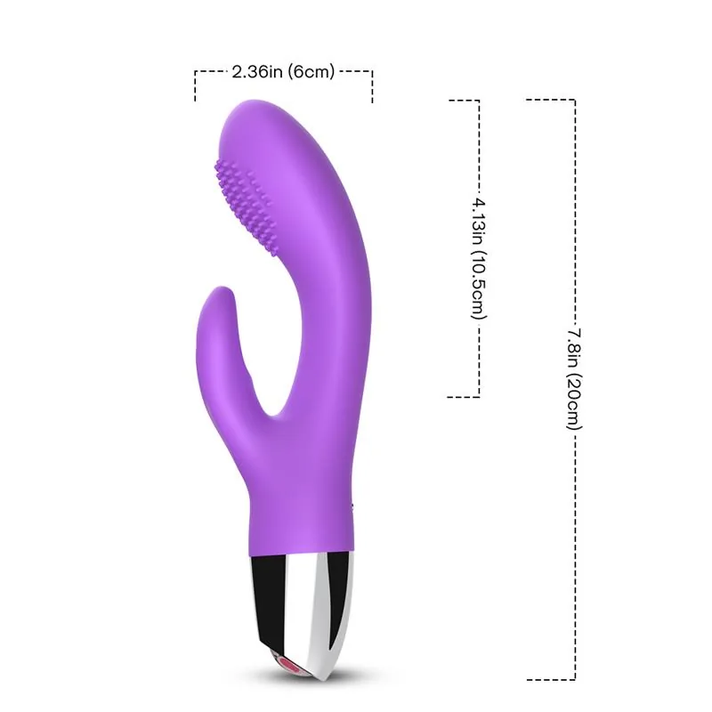 Vibrador Coelho Flexível Roxo Urban Sky — vista 10 de 10