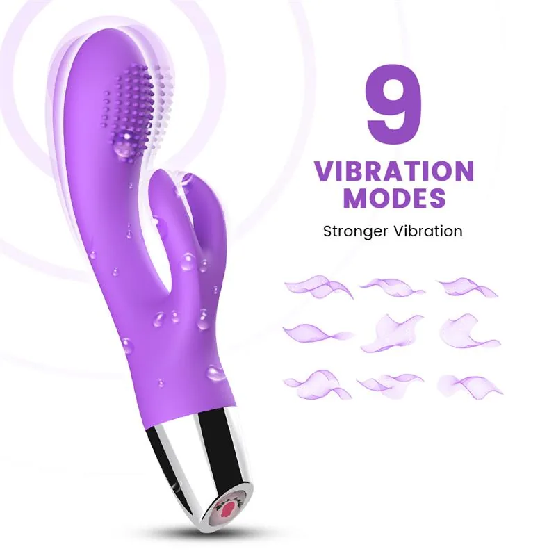 Vibrador Coelho Flexível Roxo Urban Sky — vista 2 de 10