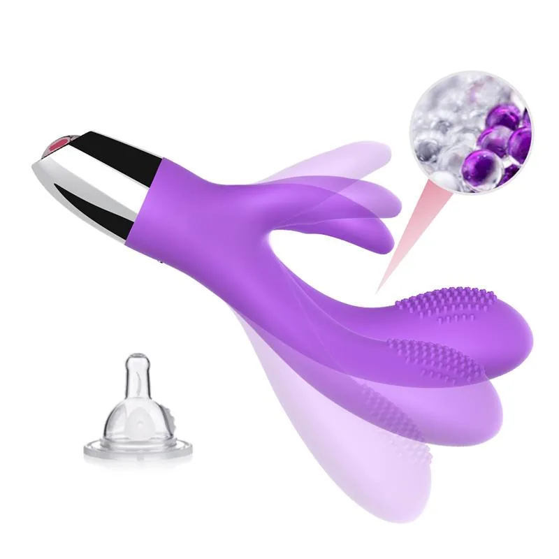 Vibrador Coelho Flexível Roxo Urban Sky — vista 7 de 10