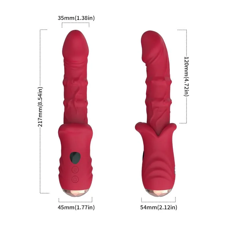 Vibrador com Aquecimento e Movimento Vertical com Ecrã Digital Urban Sky — vista 10 de 10