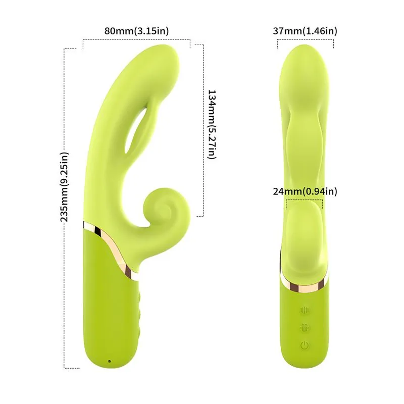 Vibrador com Função de Insuflar Verde Urban Sky — vista 11 de 11