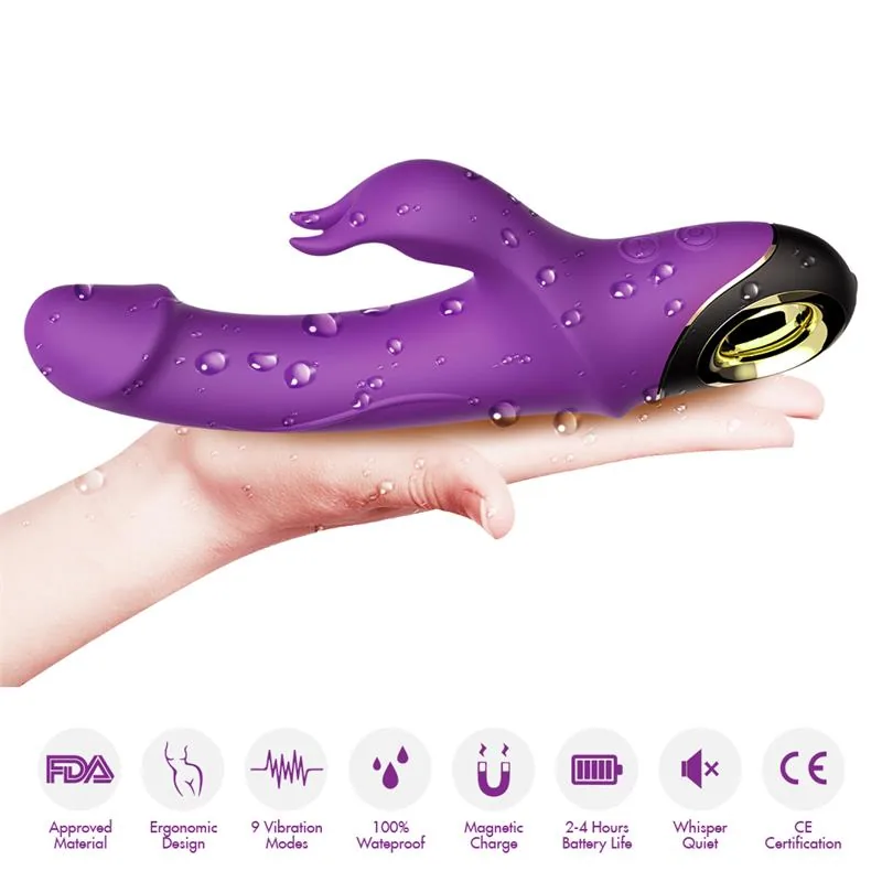 Vibrador com Rotação 360º Roxo Urban Sky — vista 10 de 13