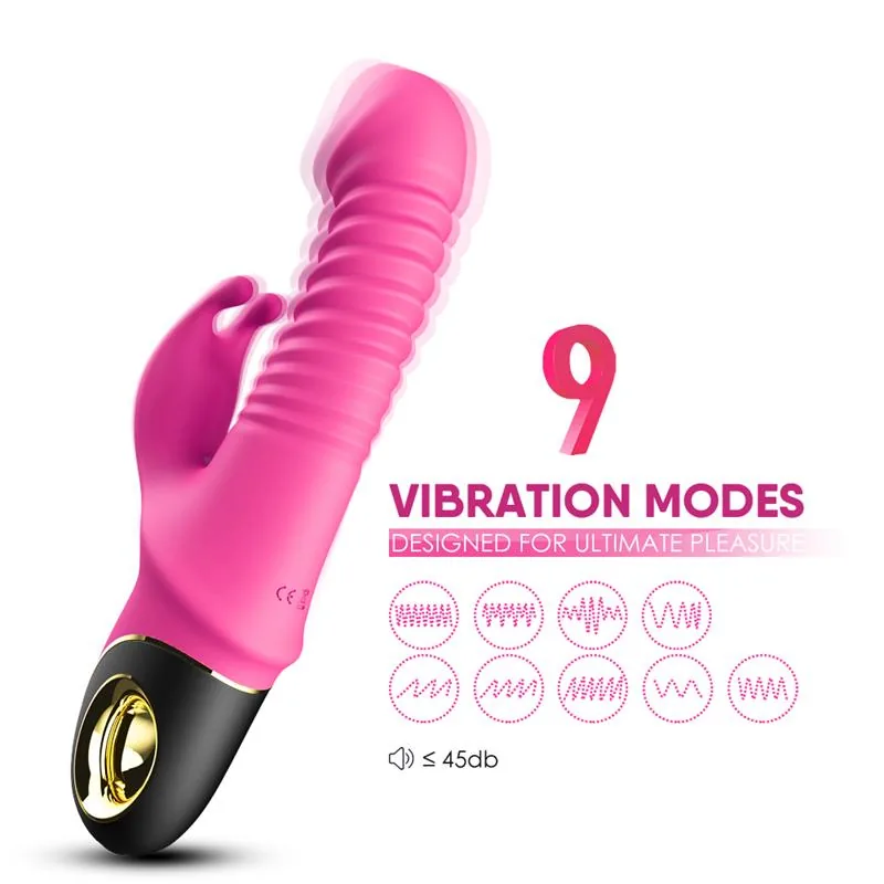Vibrador com Vaivém e Oscilação 360º Rosa Urban Sky — vista 2 de 10