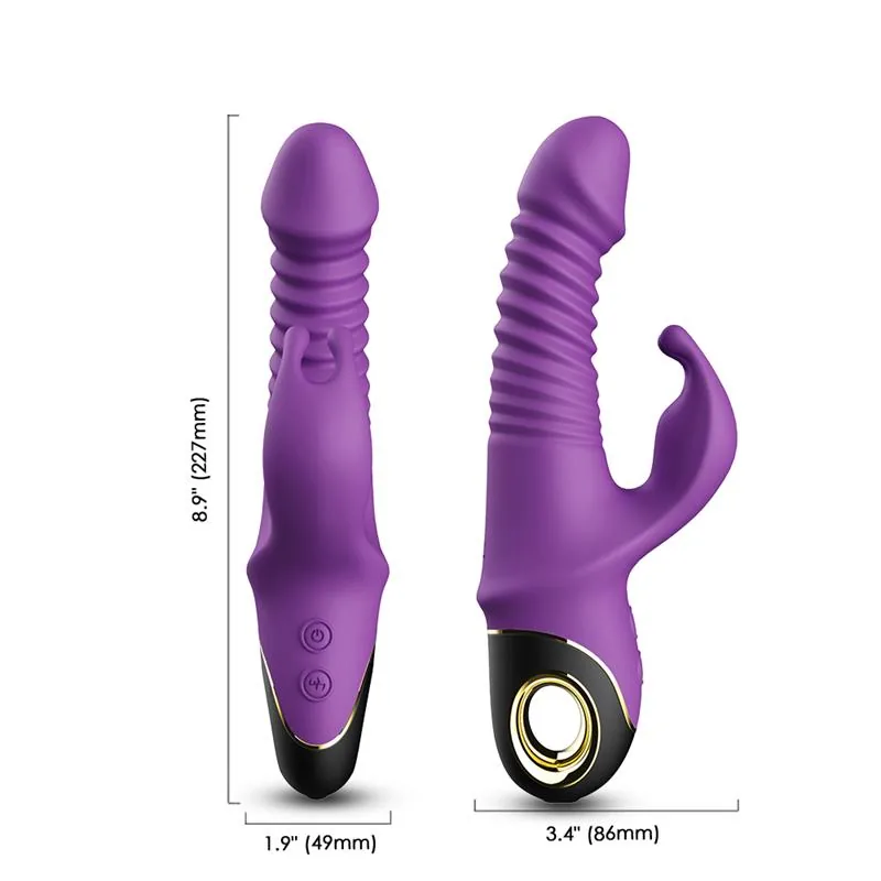 Vibrador com Vaivém e Oscilação 360º Roxo Urban Sky — vista 11 de 11