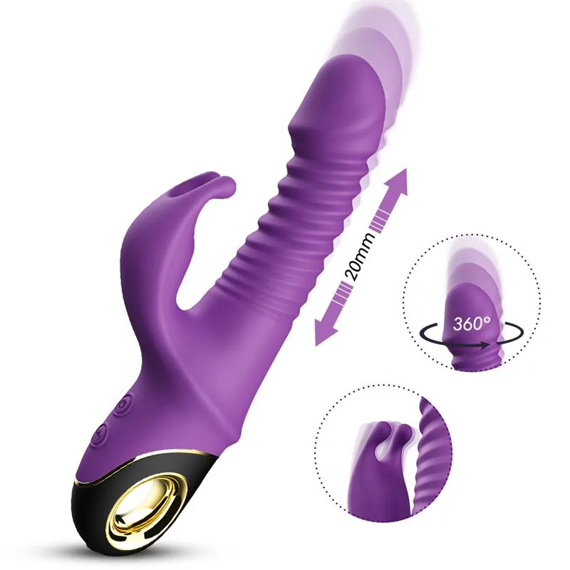 Vibrador com Vaivém e Oscilação 360º Roxo Urban Sky — vista 7 de 11