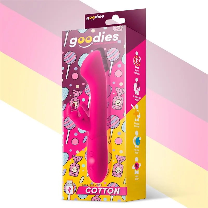 Cotton Vibrador Ponto G e Coelhinho USB Fúcsia — vista 2 de 3