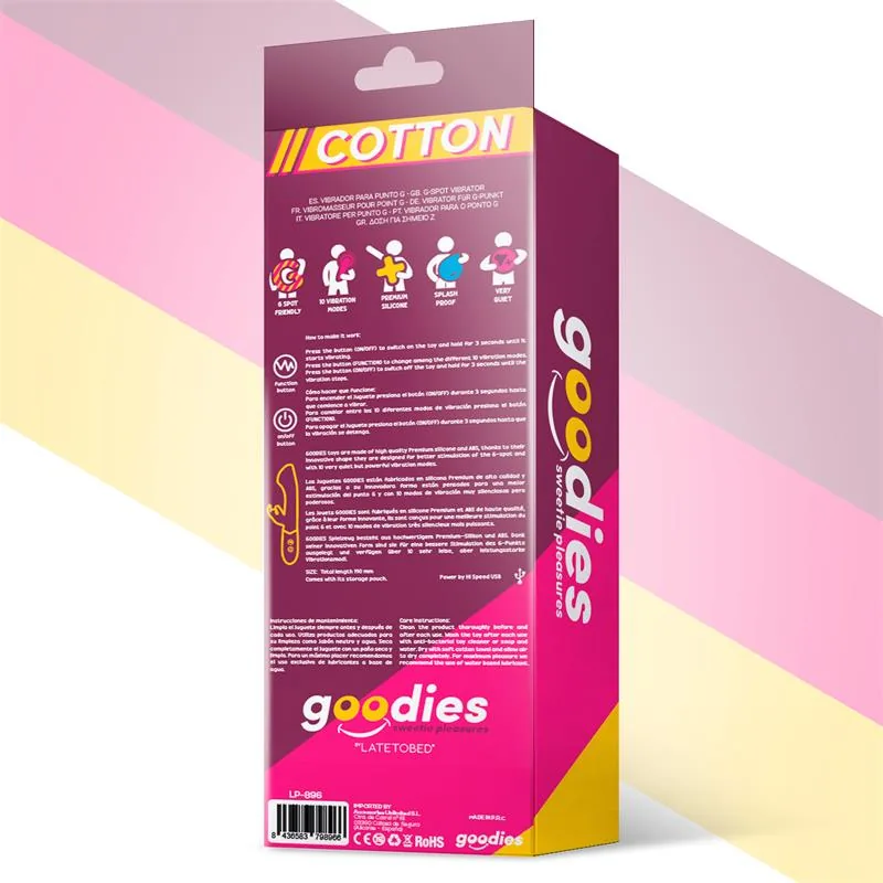 Cotton Vibrador Ponto G e Coelhinho USB Fúcsia — vista 3 de 3