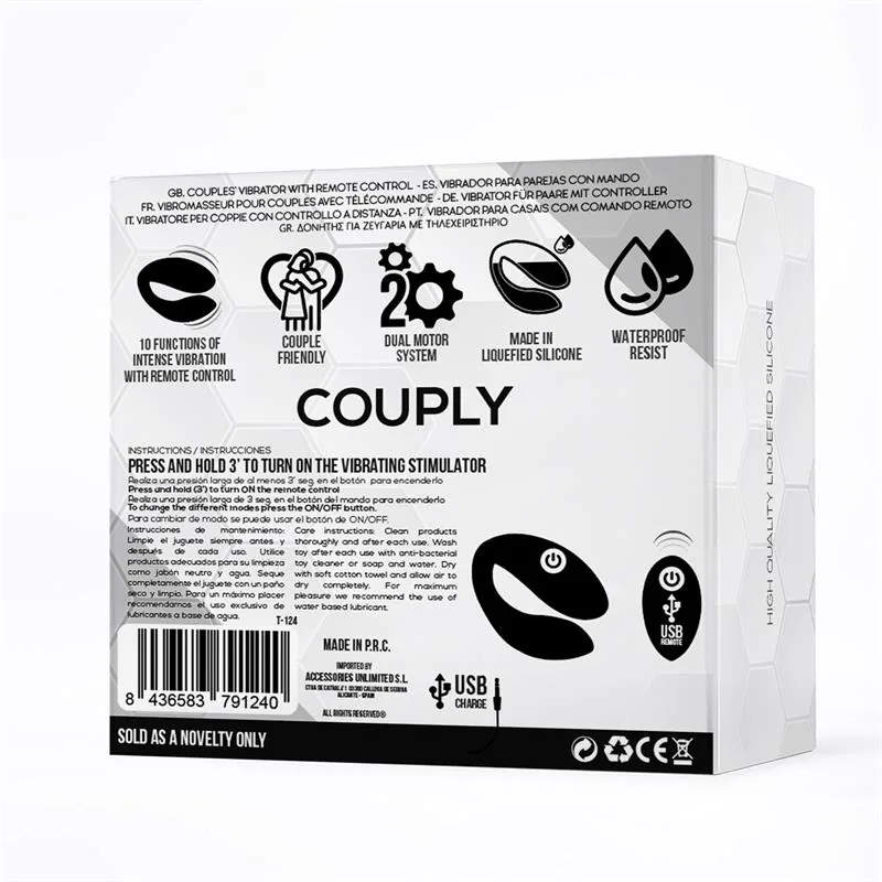 Vibrador Couply para Casais com Comando à Distância Tardenoche — vista 3 de 6