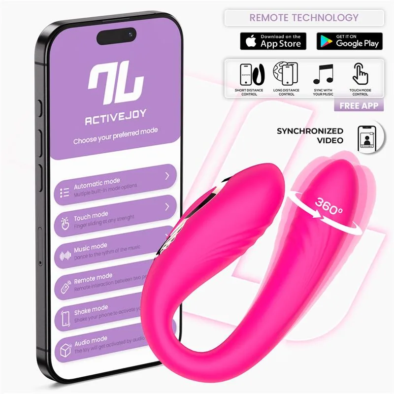 Vibrador Couty para Casais com Oscilação 360º e Aplicação Intoyou