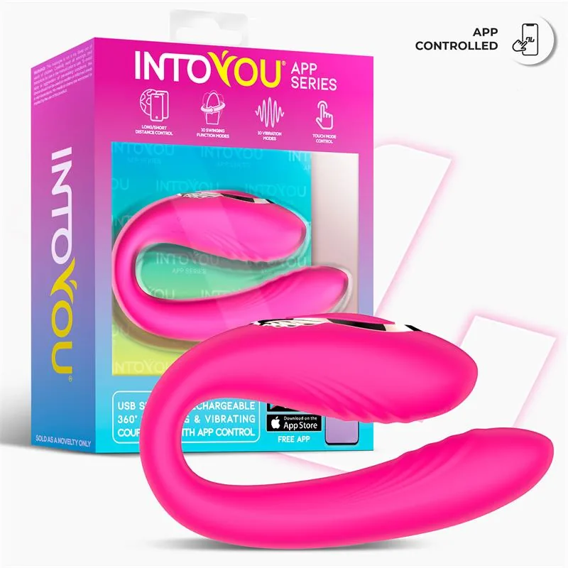 Vibrador Couty para Casais com Oscilação 360º e Aplicação Intoyou — vista 2 de 9