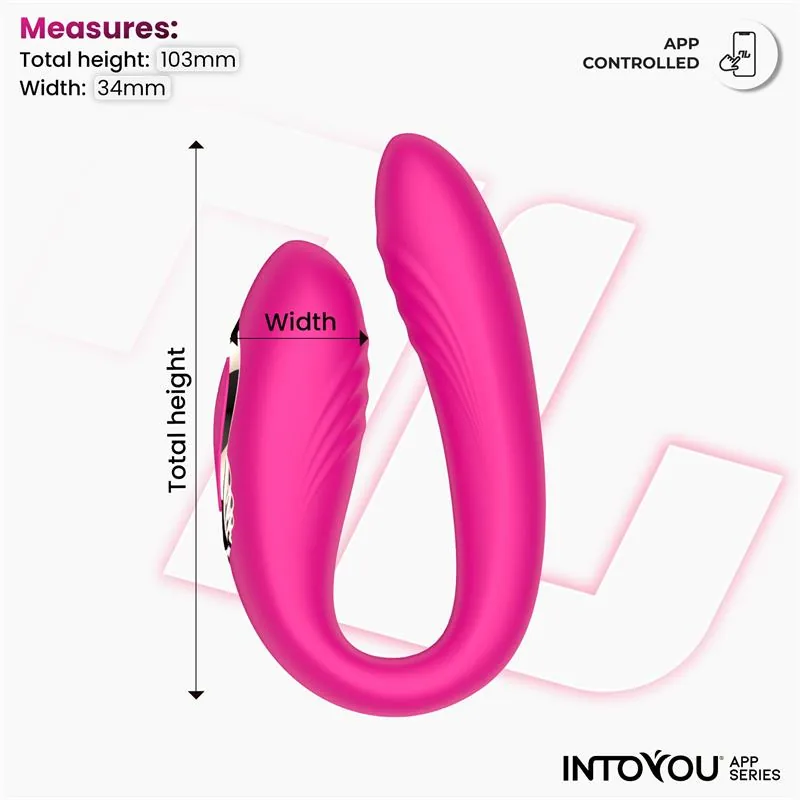 Vibrador Couty para Casais com Oscilação 360º e Aplicação Intoyou — vista 9 de 9