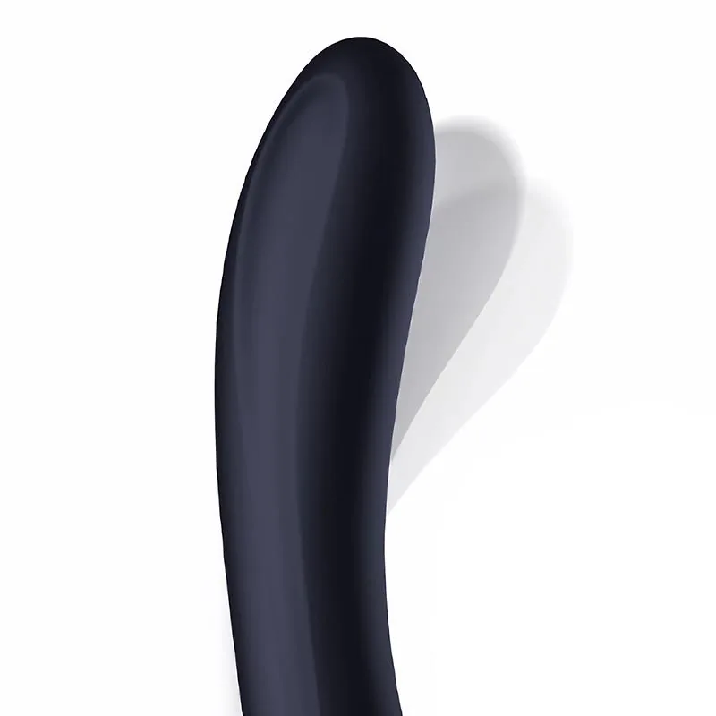 Vibrador Darkspace com Língua Rotativa e Movimento de Dedo Azul InToYou — vista 4 de 5