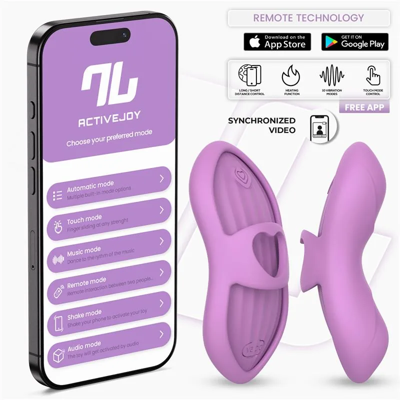 Vibrador de Dedo Laia com Aquecimento e Manga com Aplicação Lavanda InToYou