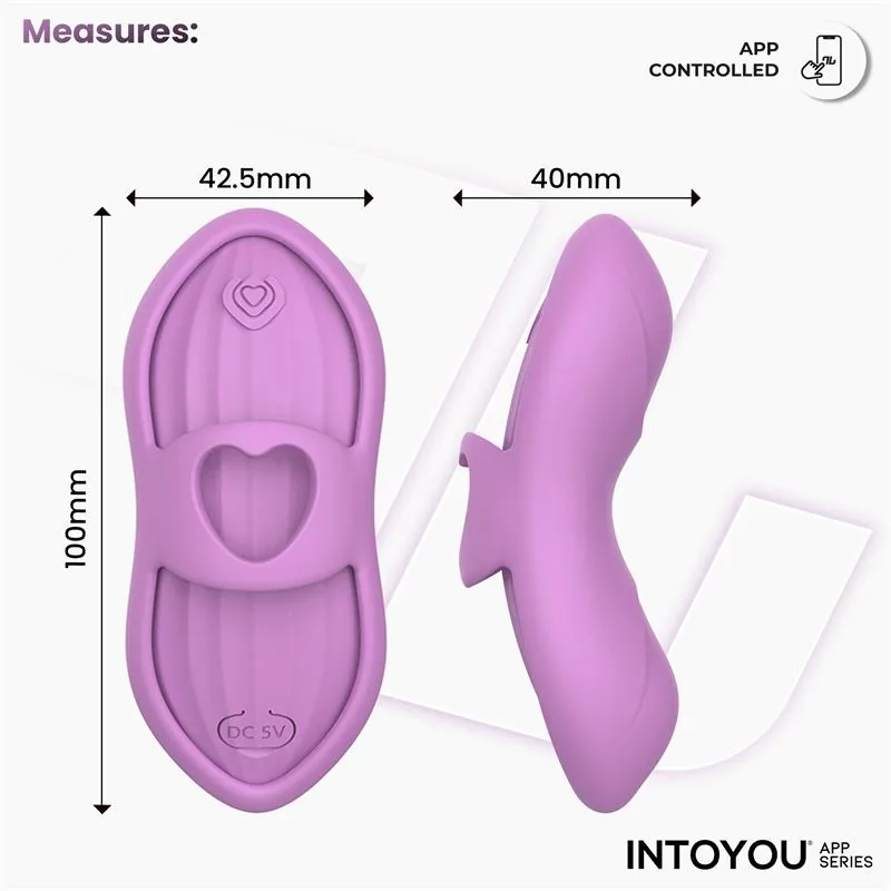 Vibrador de Dedo Laia com Aquecimento e Manga com Aplicação Lavanda InToYou — vista 11 de 17