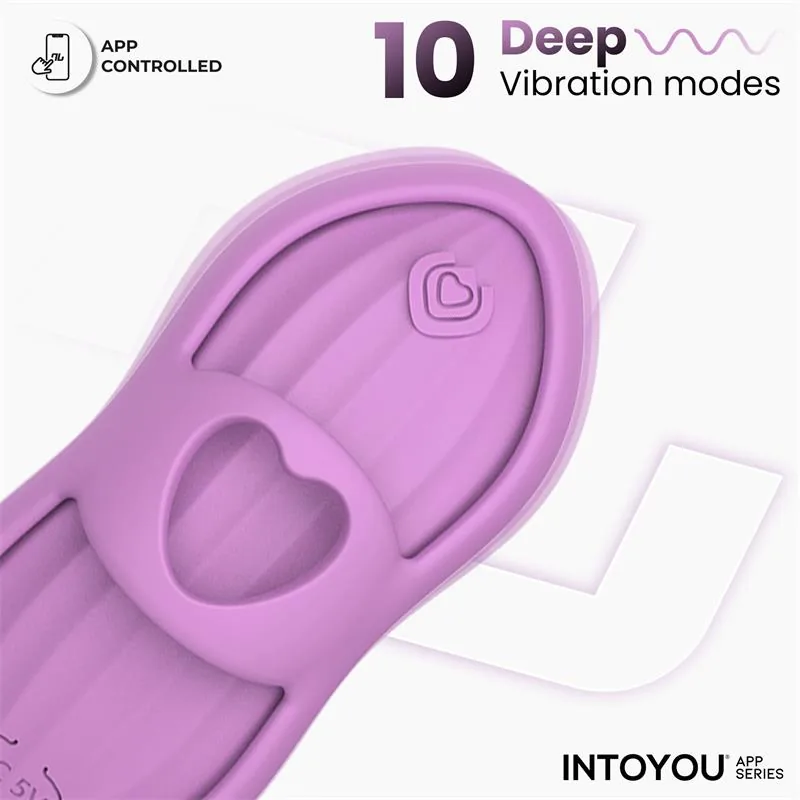 Vibrador de Dedo Laia com Aquecimento e Manga com Aplicação Lavanda InToYou — vista 4 de 17
