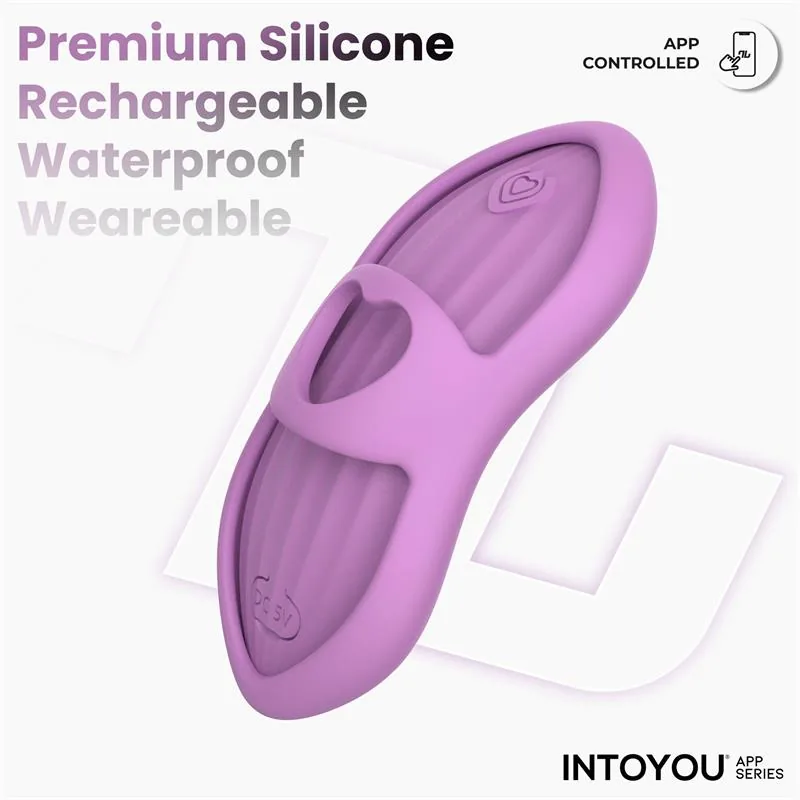 Vibrador de Dedo Laia com Aquecimento e Manga com Aplicação Lavanda InToYou — vista 6 de 17