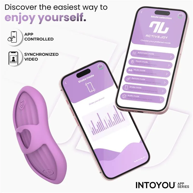 Vibrador de Dedo Laia com Aquecimento e Manga com Aplicação Lavanda InToYou — vista 8 de 17