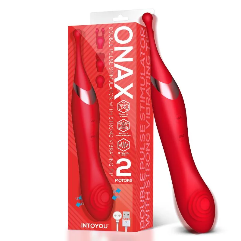 Vibrador de Ponto Duplo Onax com Dupla Pulsação USB IntoYou